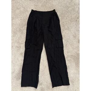 AS Revival Black Cargo Windsuit Parachute Activewear Pants, S